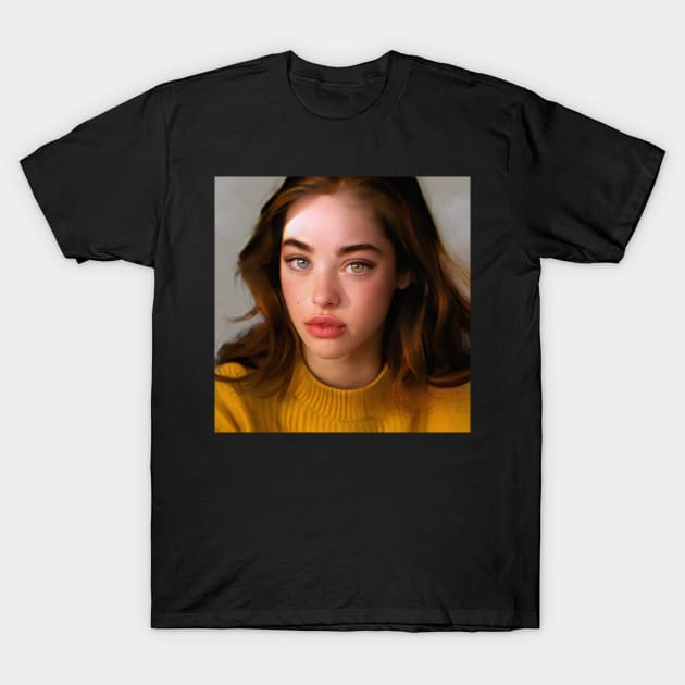 girl with heterochromia art T-Shirt by jerksonidon